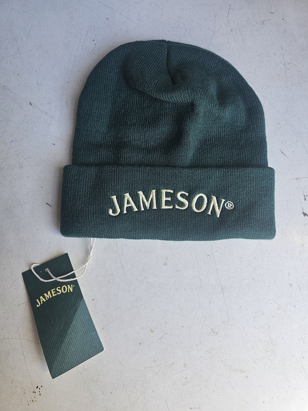 Jameson Green Embroidered Beanie Hat